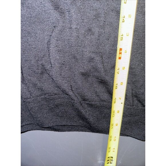 Unbranded Women's Merino Wool Sweater Silk Blend V Neck Size M Black - Picture 11 of 14